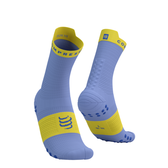 Compressport PRSV4 augstās skriešanas zeķes, Jacaranda Maize